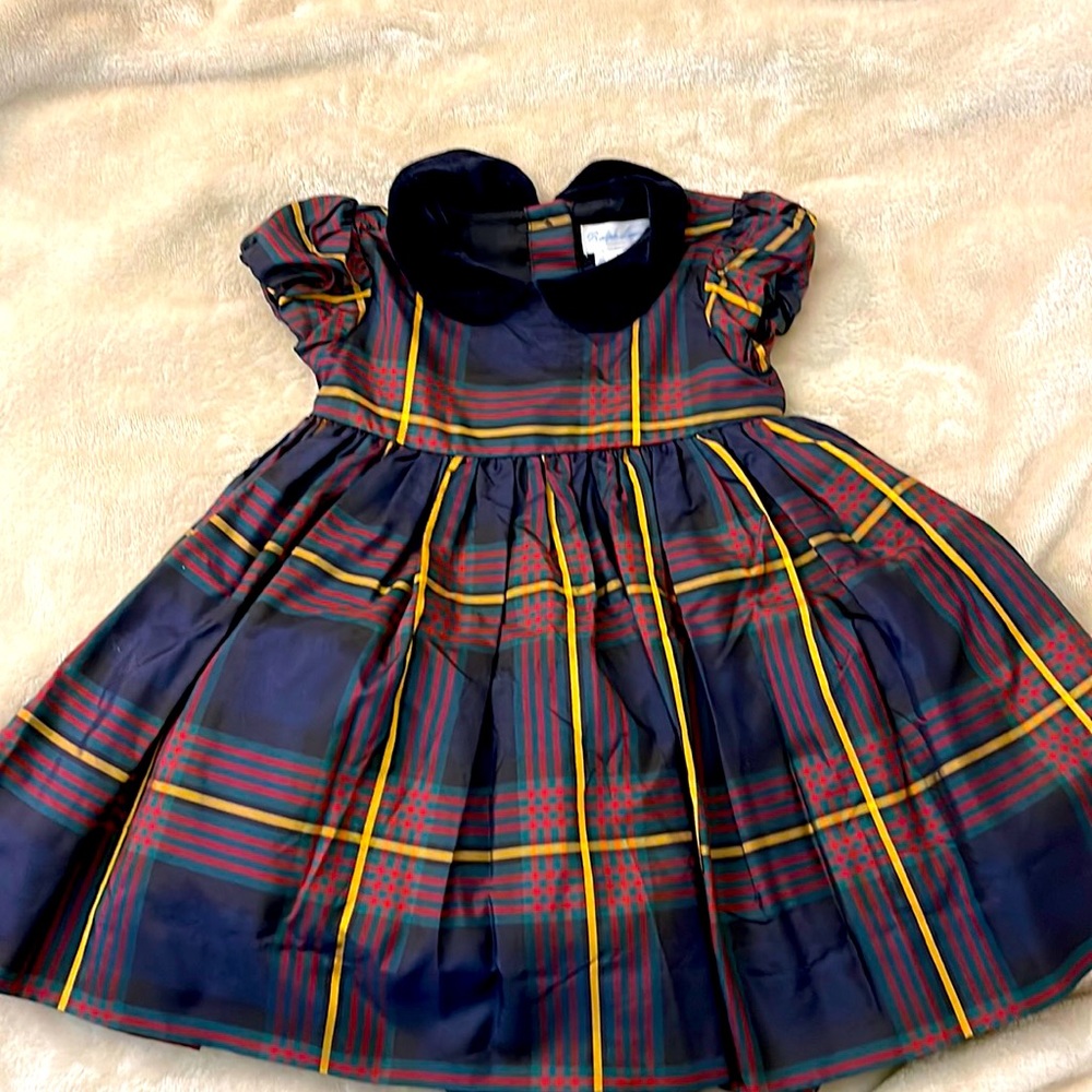 Baby 3m Ralph Lauren Dress with diaper cover matching undies.